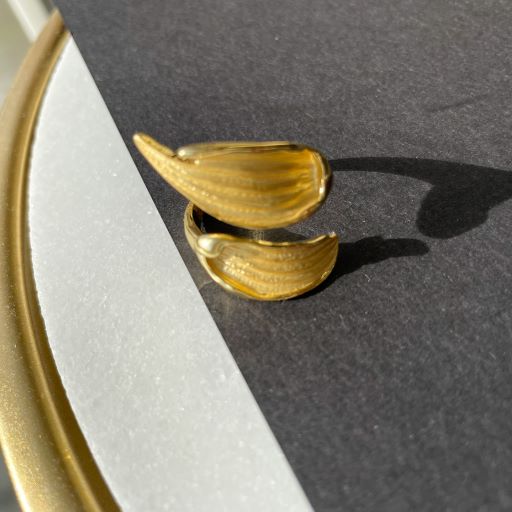 картинка Кольцо "Золотая листва"