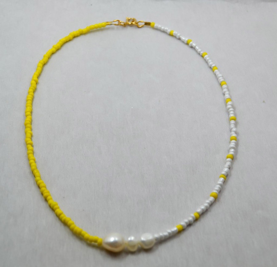 картинка Ожерелье чокер "Yellow sea"
